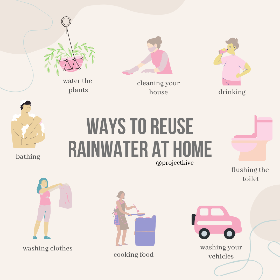 Ways To Reuse Rainwater At Home — Every Bucket Counts! - PROJECT KIVE